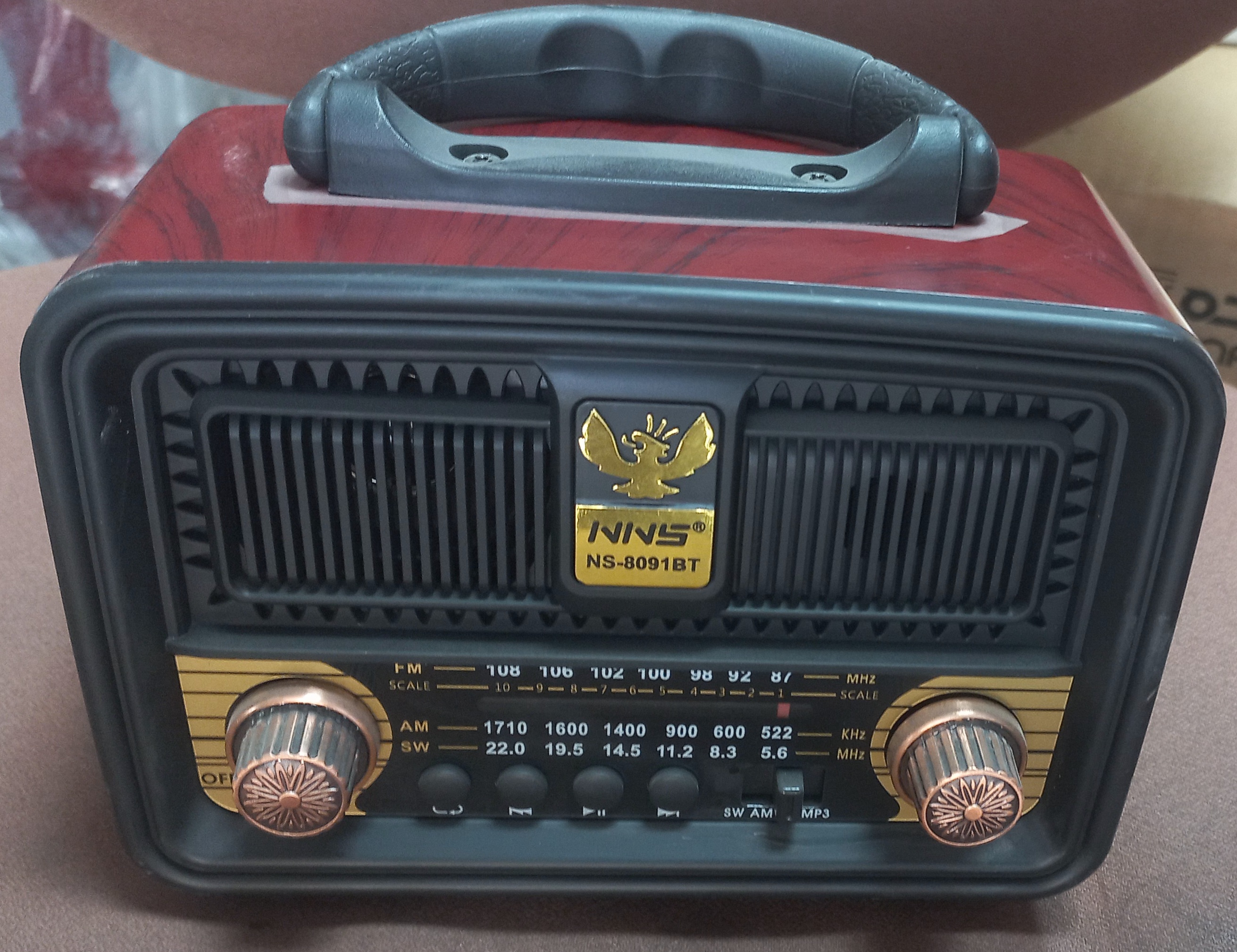 رادیو اسپیکر بلوتوثی  مدل ns-8091 bt
